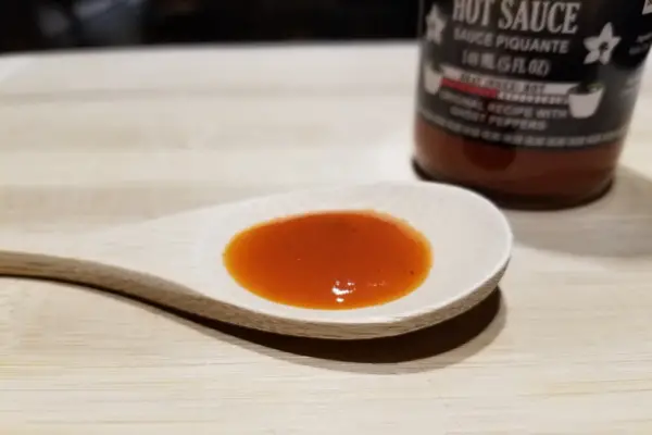 No Joke by Pepper North is a bright red hot sauce