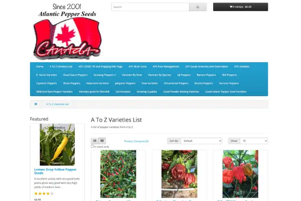 Atlantic Pepper Seeds is the best place to buy hot pepper seeds in Canada