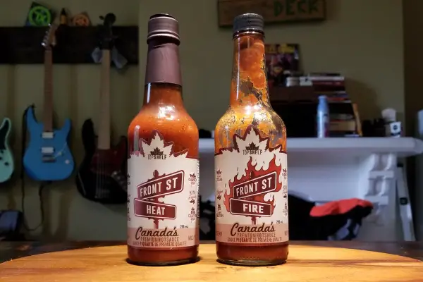 A couple bottles of Front St Fire and Front St Heat
