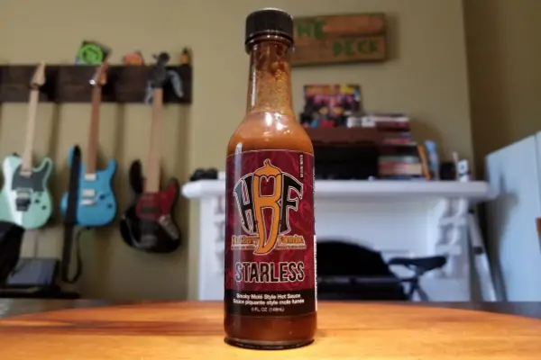 A bottle of Hurt Berry Farms Starless Mole Sauce