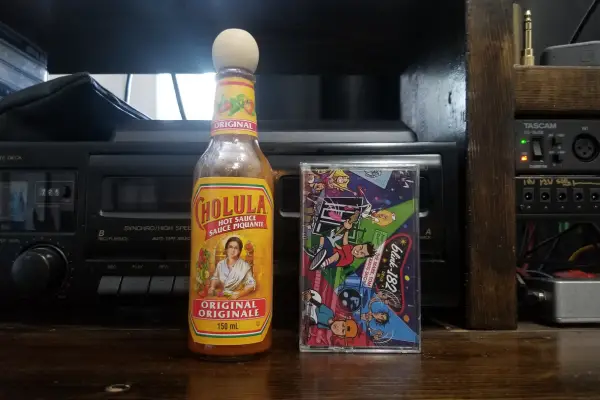 A bottle of Cholula Original Hot Sauce