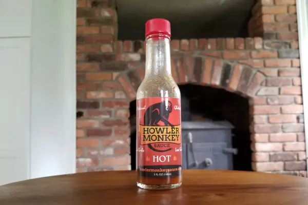 A bottle of Howler Monkey Hot sauce