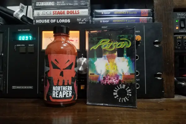 A bottle of Northern Reaper hot sauce from Luci & Pharaoh and Bar Burrito