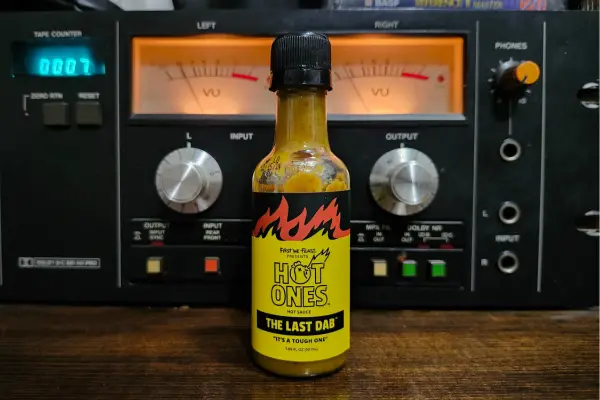 A bottle of The Last Dab 1.0 by Hot Ones and Heatonist