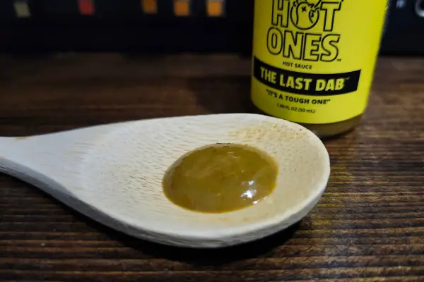 The Last Dab 1.0 on a spoon to show texture.